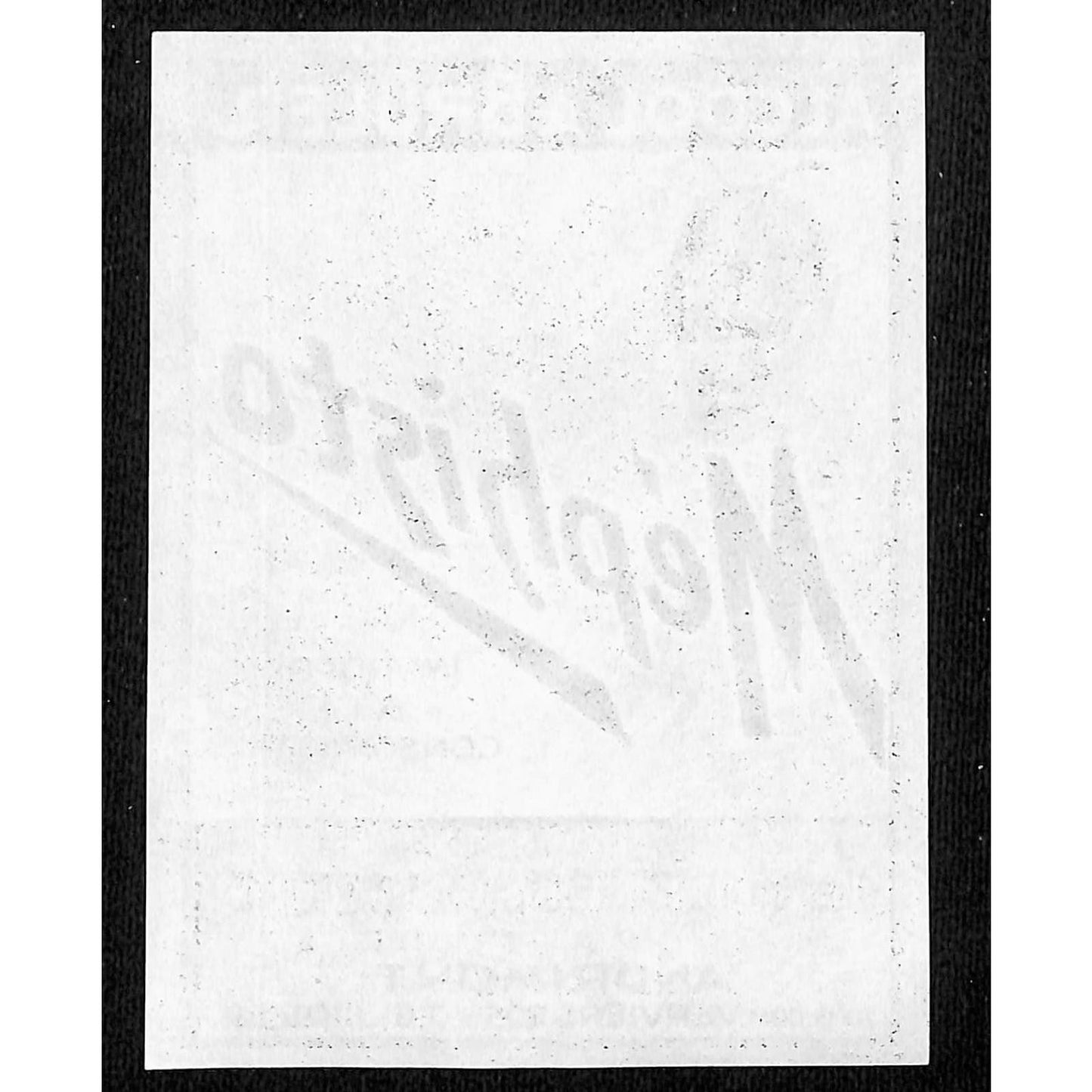 Mephisto Alcool a Bruler Paper Alcohol Label NOS VGC Jean Letesson & Fils
