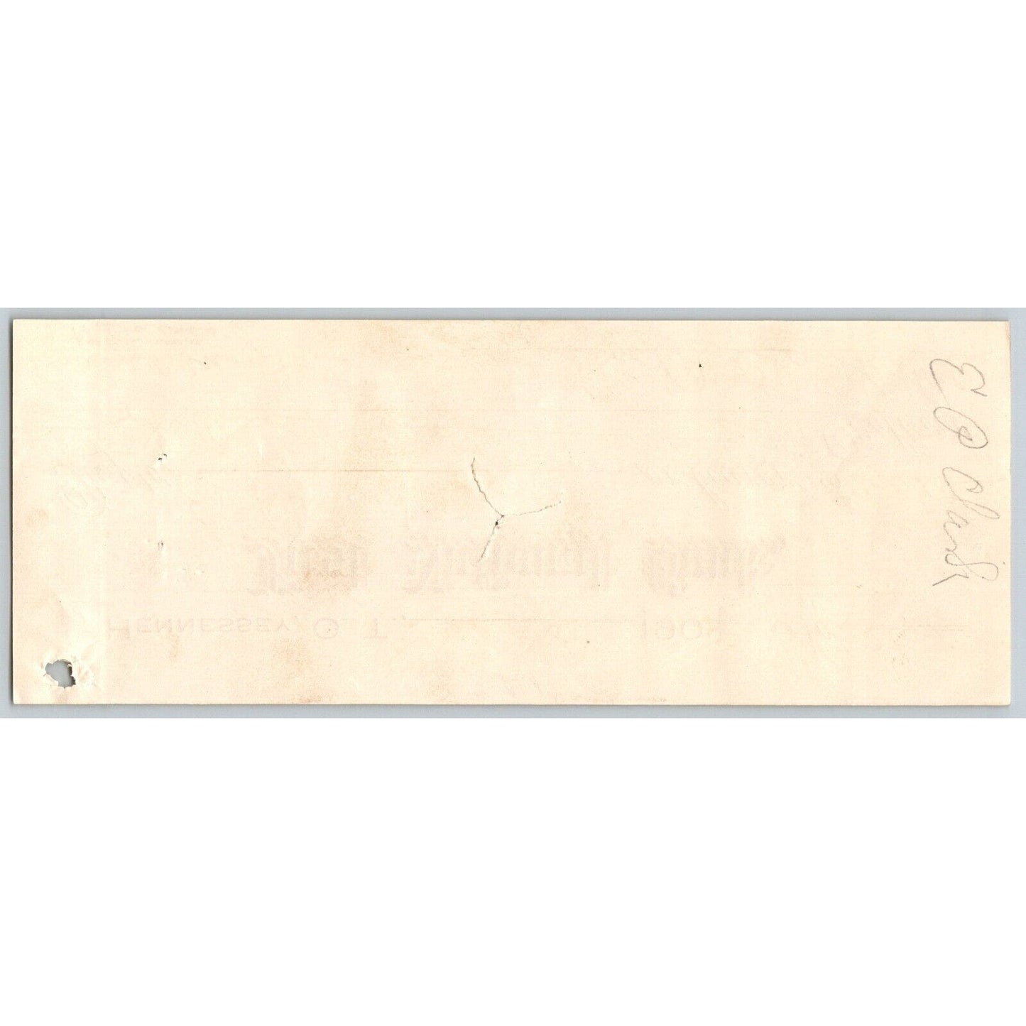 Hennessey, OK Indian Territory 1905 Bank FNB Bank Check "Eugene P Clark"