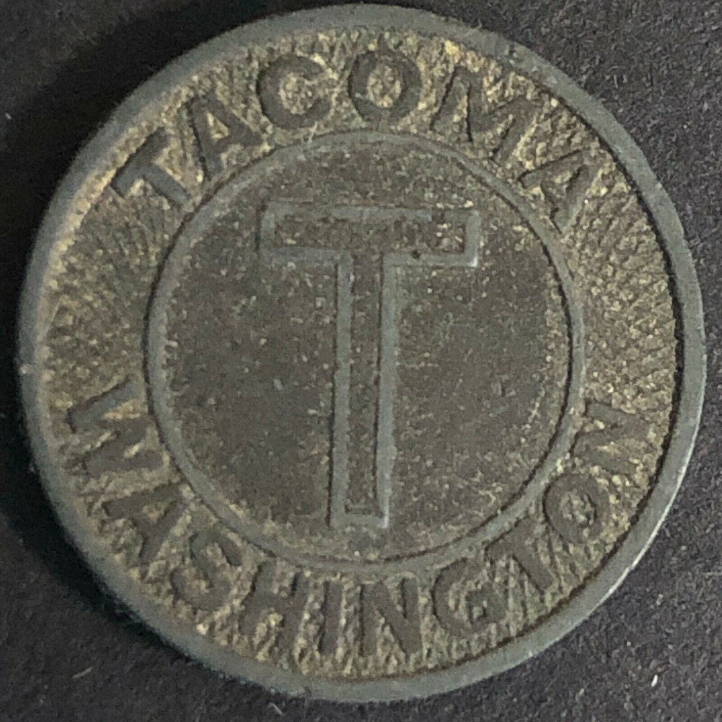 Vintage 16mm Tacoma Washington Good For One Fare Brass Token