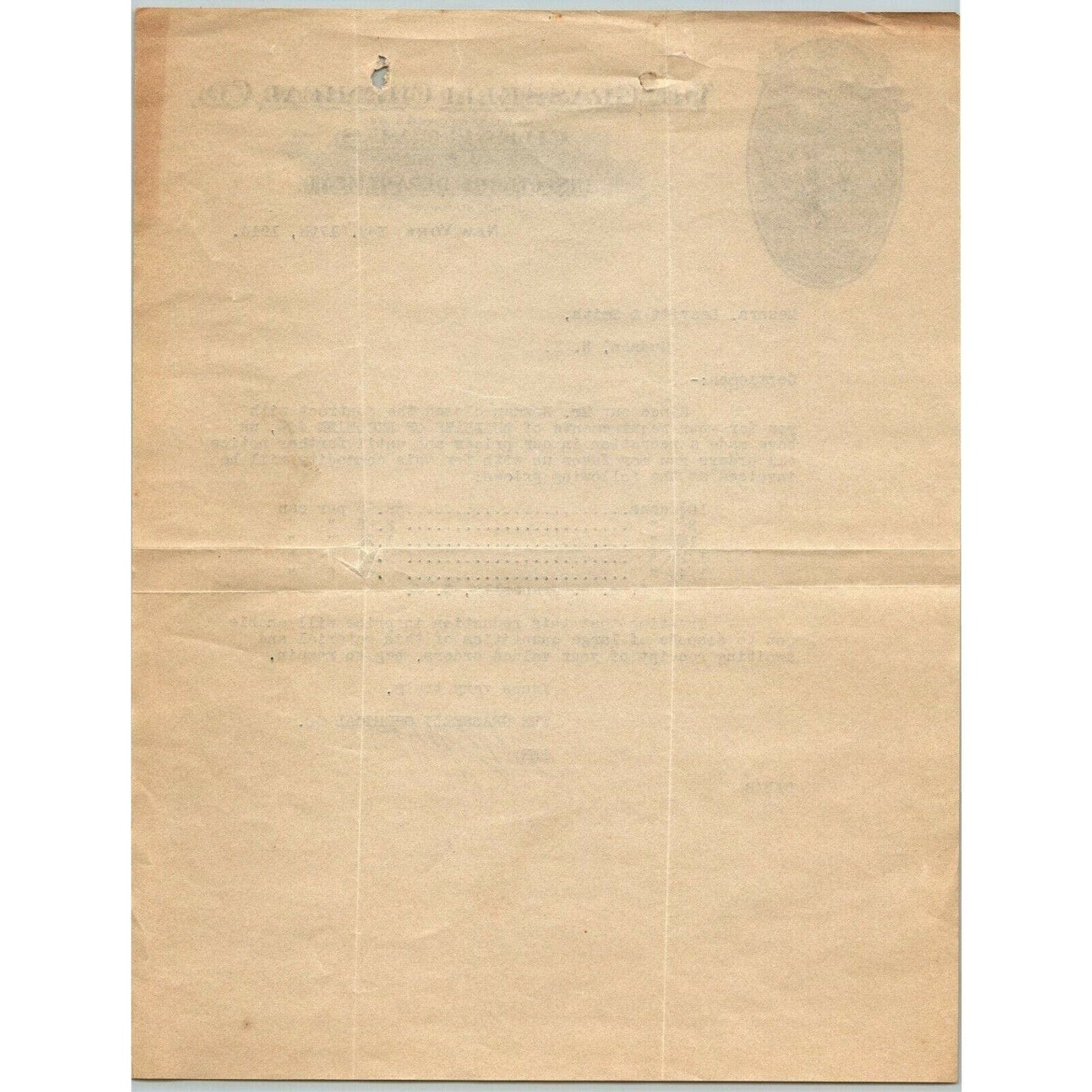 Grasselli Chemical Co Maiden Lane NY, NY Insecticide Department Letterhead 1914