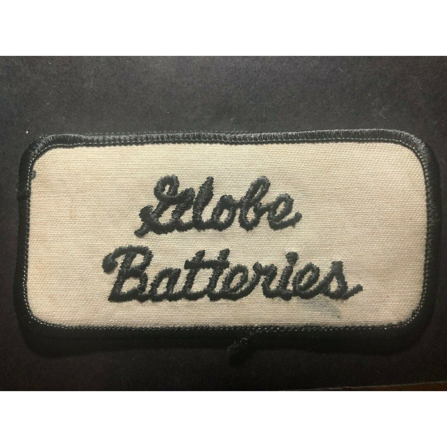Vintage c1960's - Globe Batteries Embroidered Patch