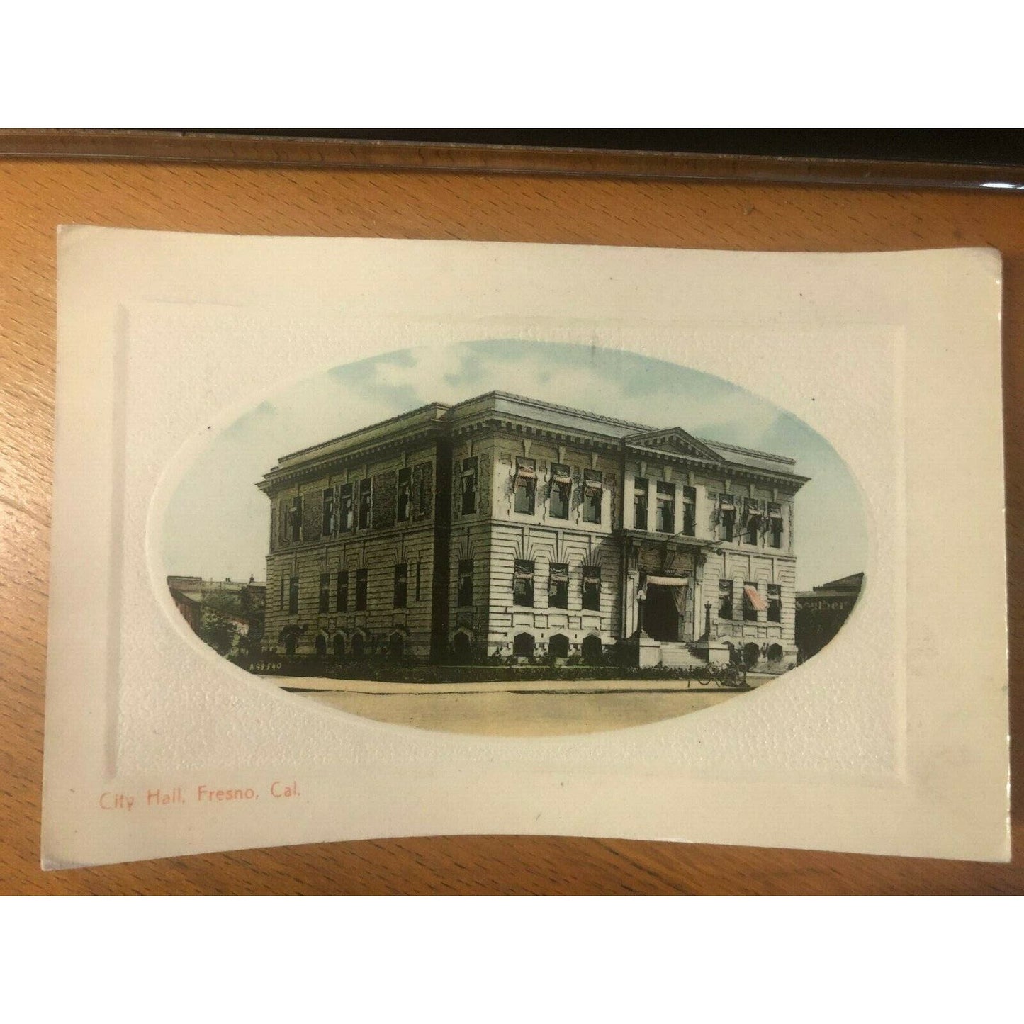 Vintage c1911 RPPC Postcard - City Hall, Fresno, Cal