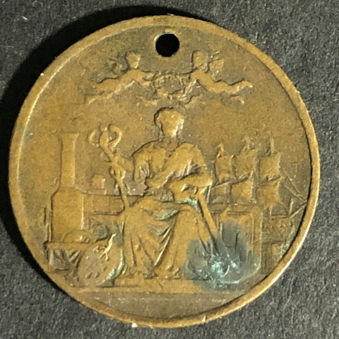 John Simonin Paris Brass Token 20mm Scarce