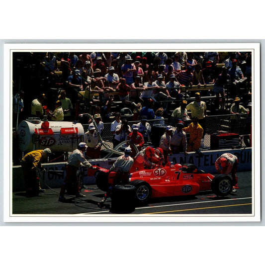 c1989 Indy 500 - View of Pit Area - Motor Speedway NOS 4" x 5 3/4" Postcard