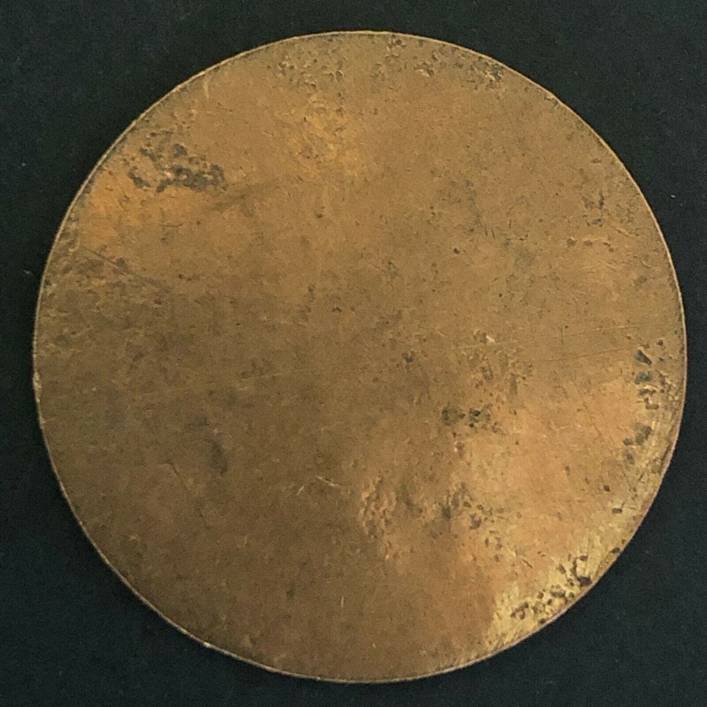 32.3mm Thin Brass Token Children Dancing Outside w/ Horn - Fauver Collection