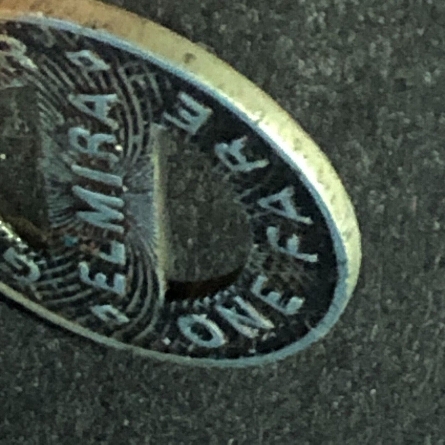 E. W. L. & R. R. Co. Elmira (NY) WM G/F One Fare Transit Token 16mm - Scarce