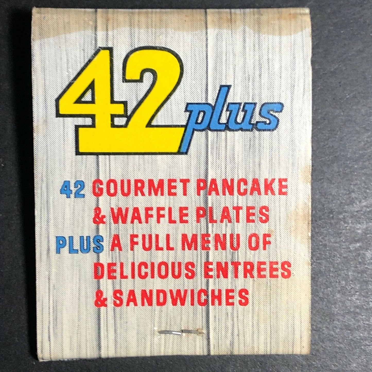 1980's Full Matchbook "Perkins House" Pancakes Waffles