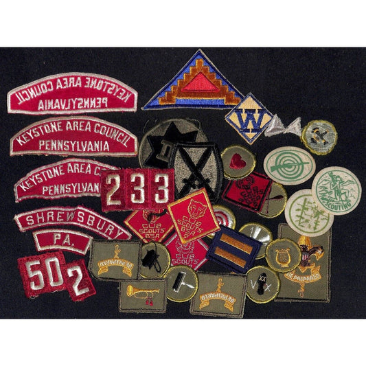 Mostly BSA Patches - Group of 30+ Vintage Embroidered c1970's-80's Inc Keystone