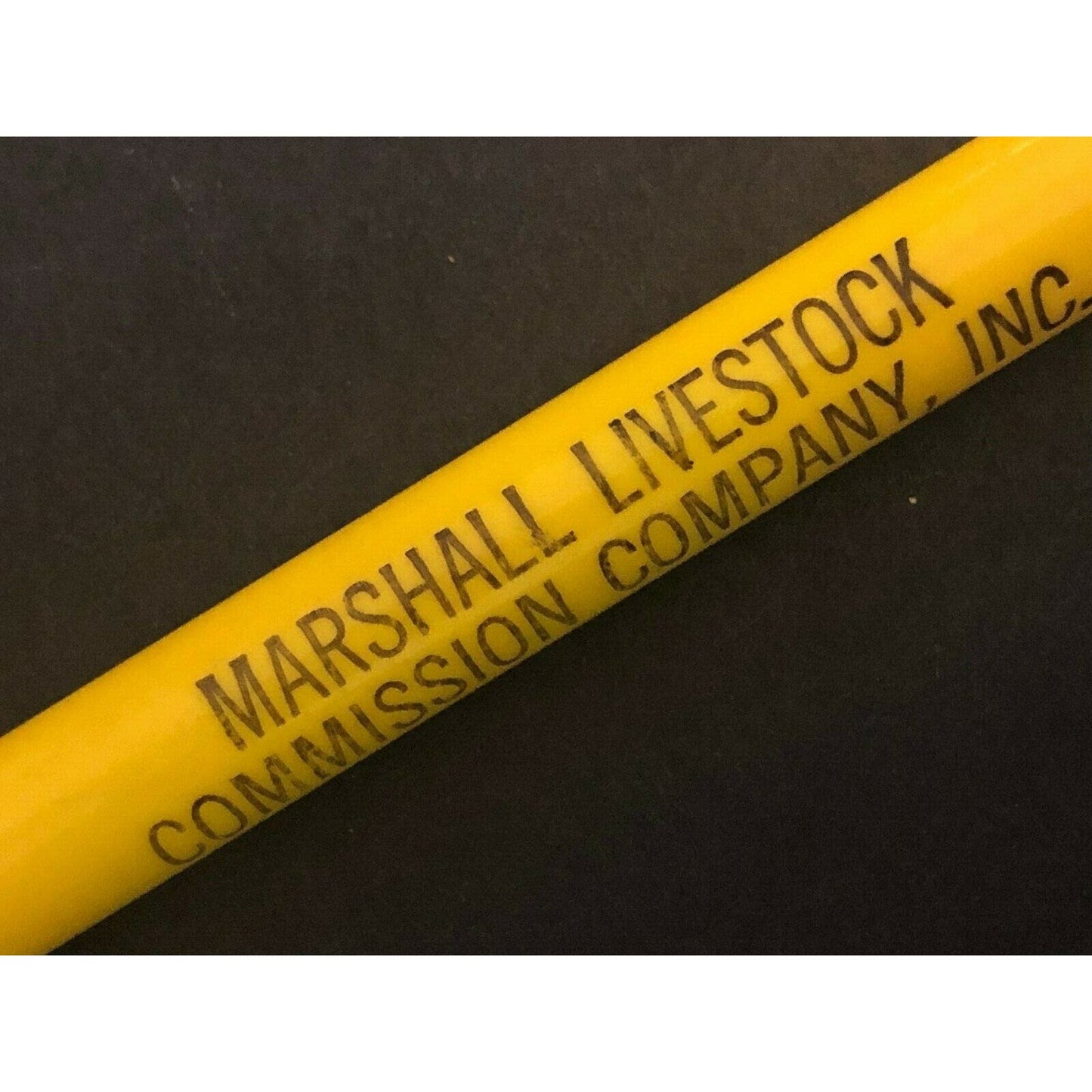 c1930's-40's "Marshall Livestock National Stock Yards. IL" Adv. Bullet Pencil