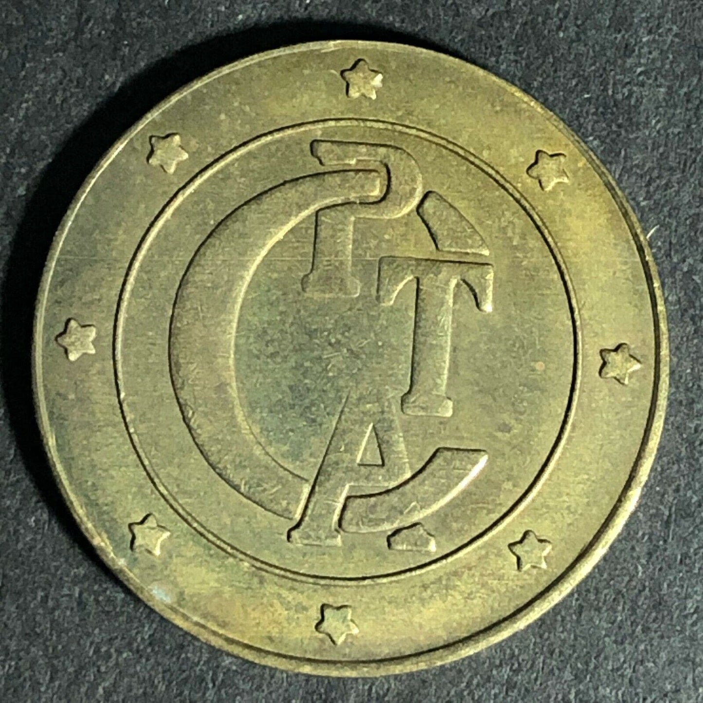 Vintage CPTA (Central Pinellas Transit Auth.) G/F One Fare Commuter Token 23mm