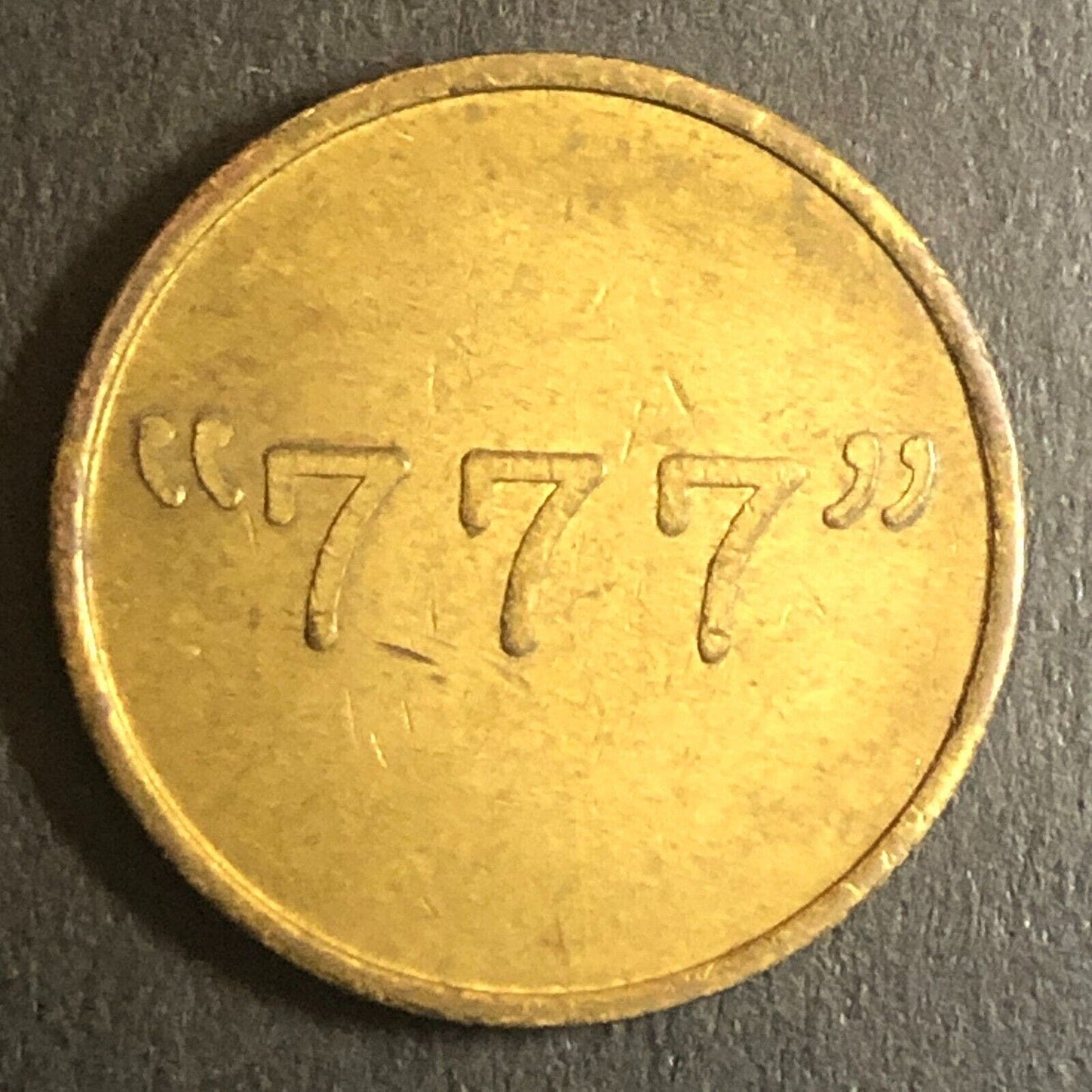 Vietnam Trade Token Military "SCOMO" "777" Saigon 5c 21mm