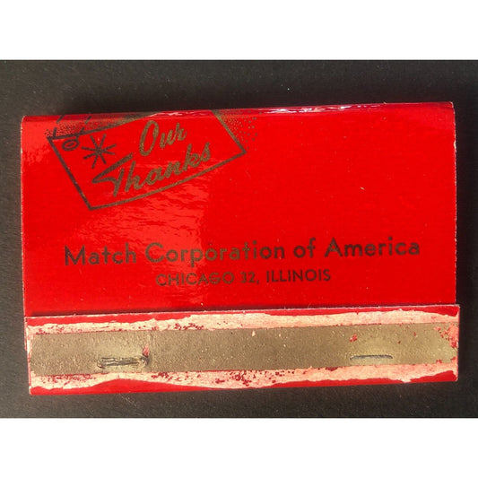 Match Corporation of America Chicago, IL Vintage Full Matchbook c1950's-60's