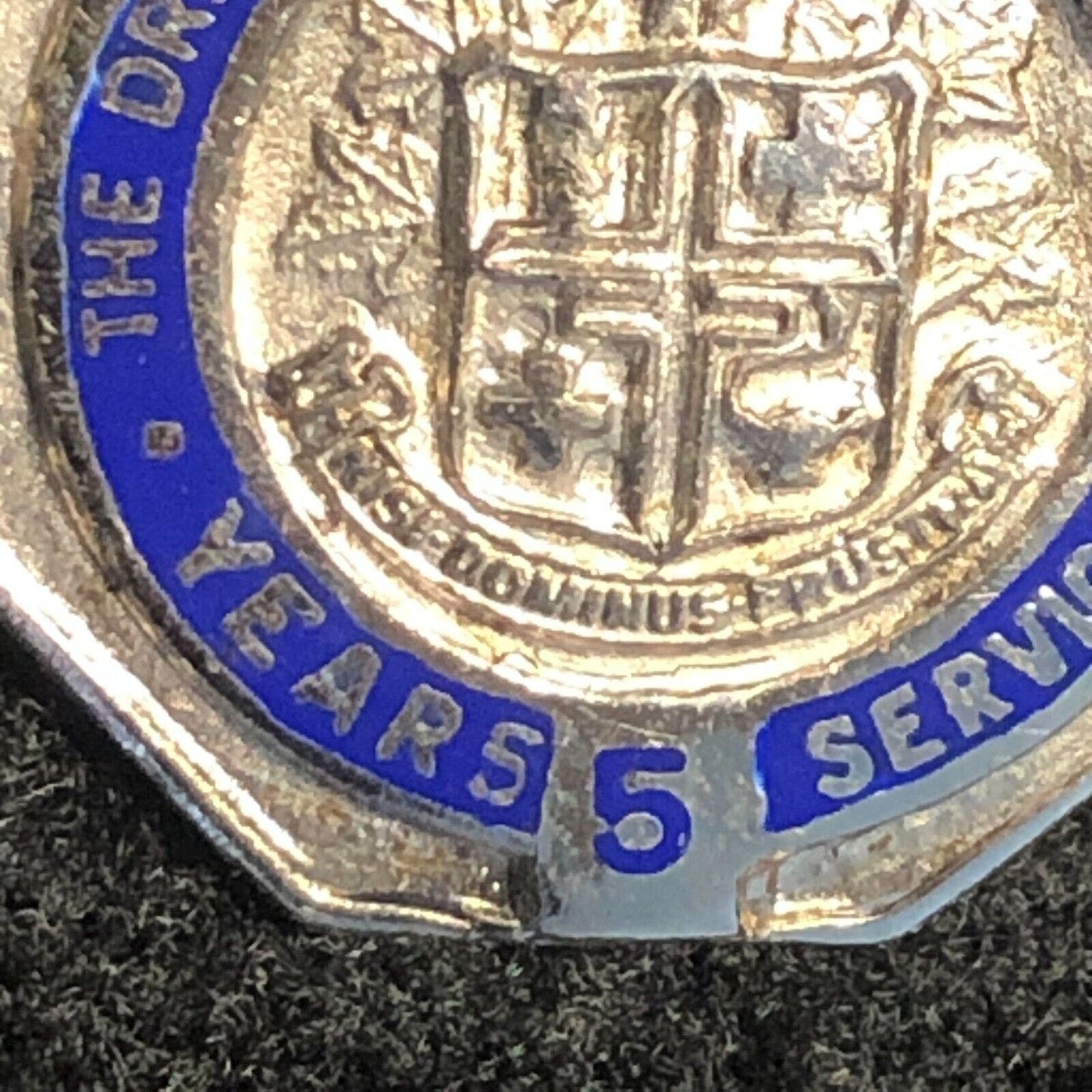 Dr. John M. Meadows Memorial Hospital Enameled Pinback Lapel Pin - Sterling