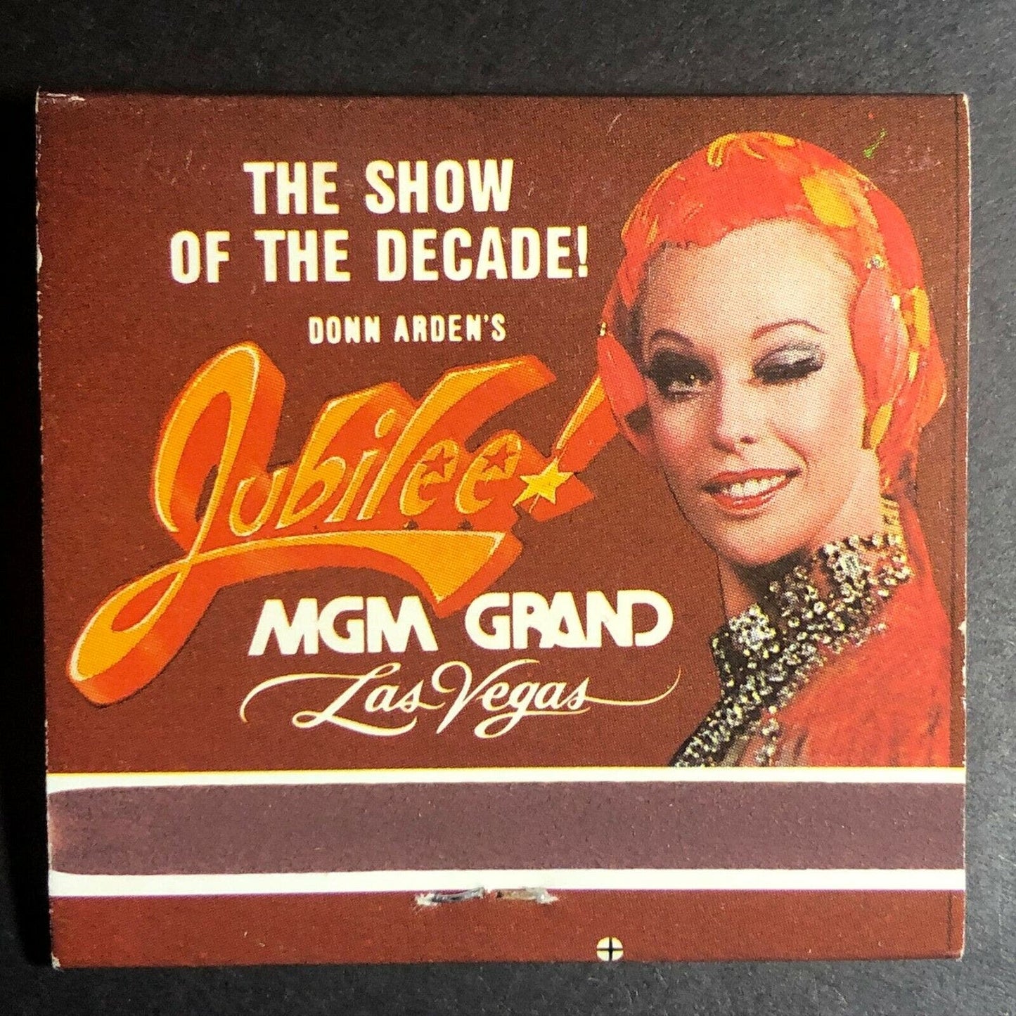 80's Full Matchbook "MGM Grand Casino" "Donn Arden's Jubilee" Las Vegas, NV
