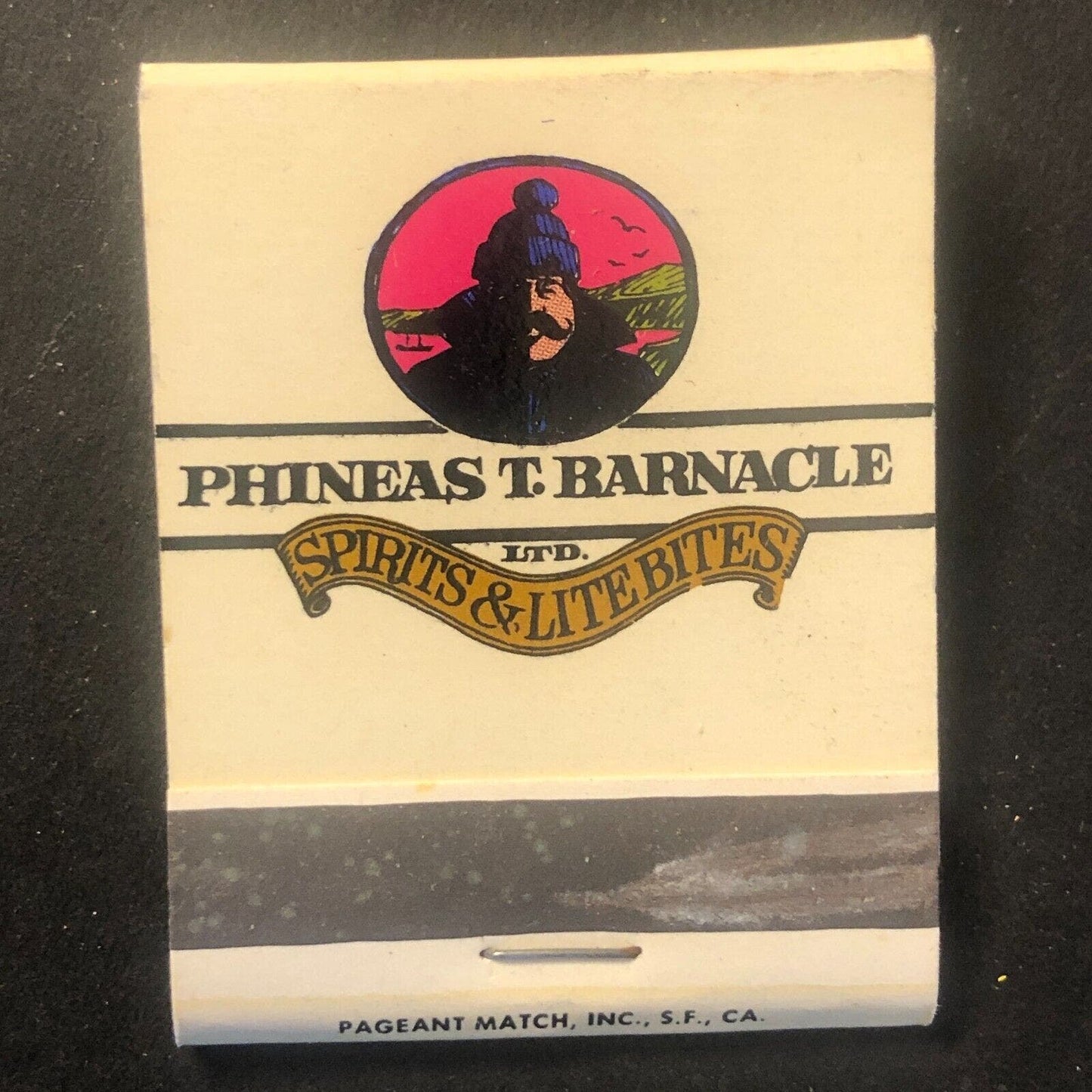 Phineas T. Barnacle Restaurant Mostly Full (-2) Vintage Matchbook c1974 Scarce