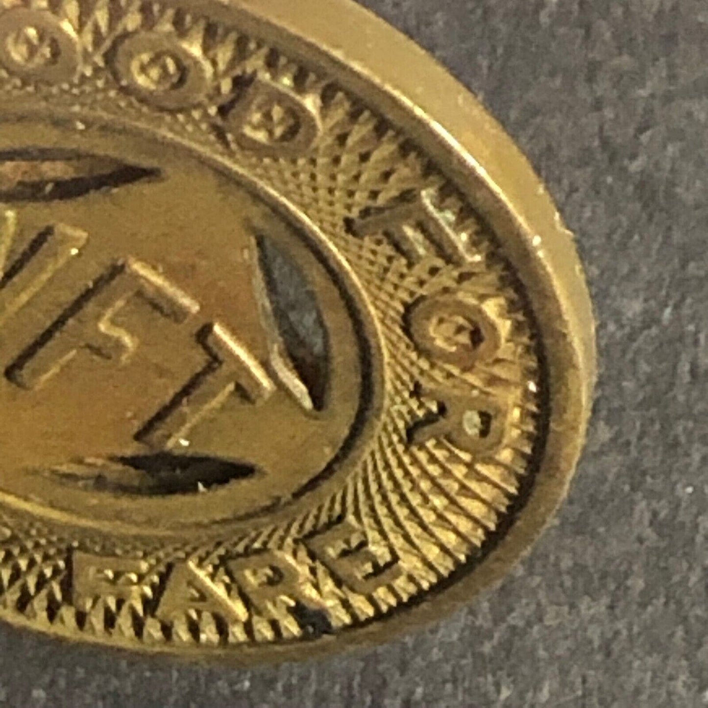 Niagara Falls New York G/F One City Fare Brass Transit Token 20mm Scarce