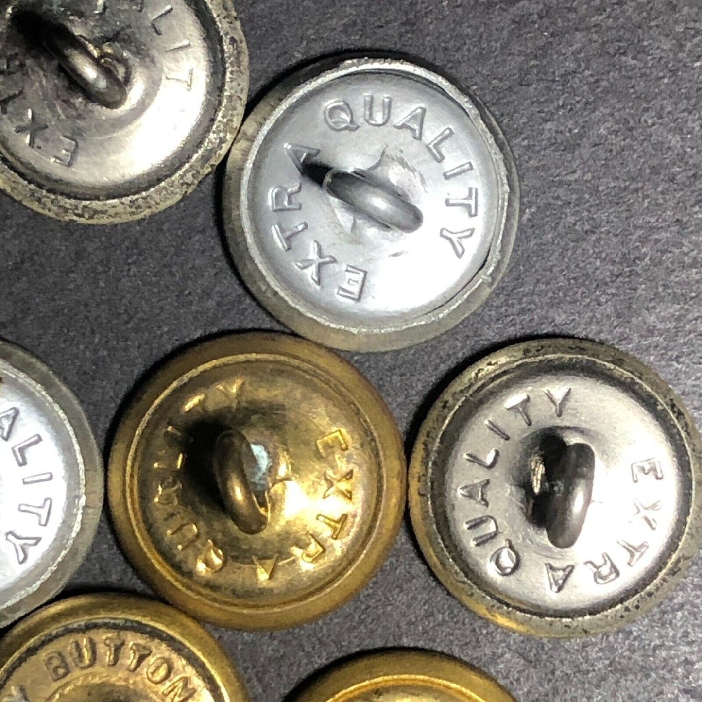 11 New York Central Brass / Silvertone Uniform Button - Mixed Manufacturers