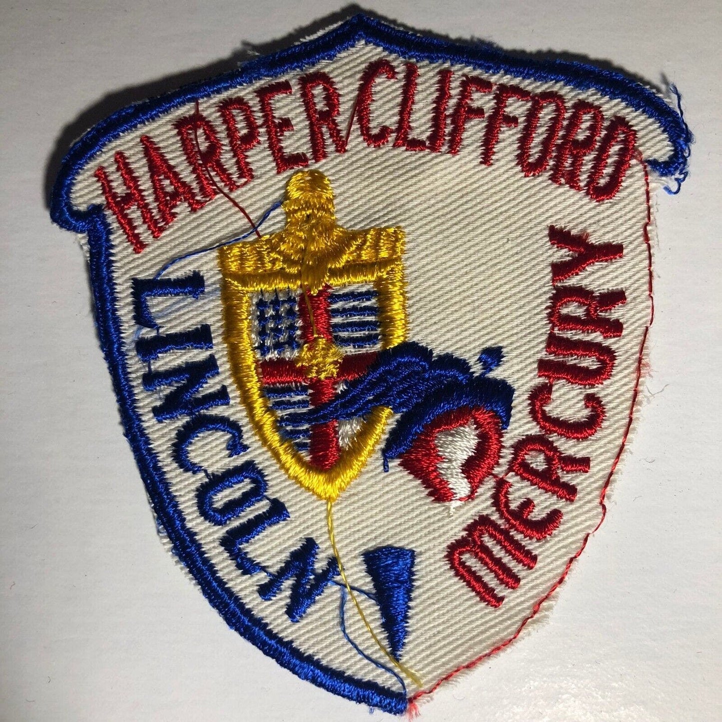 Harper Clifford Lincoln Mercury Ford Mt. Pleasant, MI Embr. Patch c1950's-60's