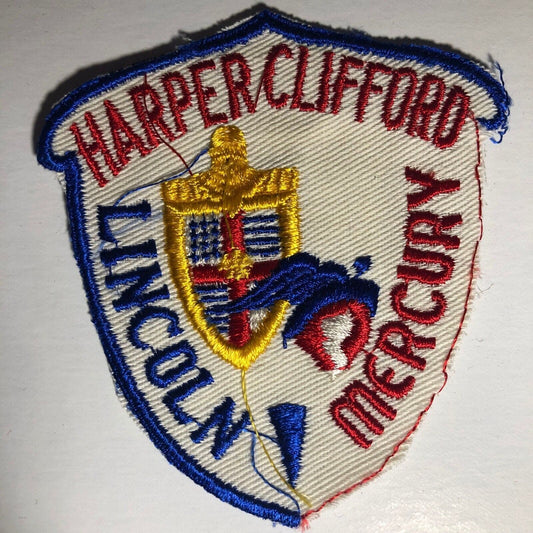 Harper Clifford Lincoln Mercury Ford Mt. Pleasant, MI Embr. Patch c1950's-60's