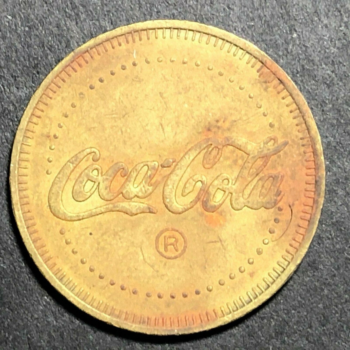 22mm Coca Cola Crosstown Arcade & Soda Fountain Brass Token