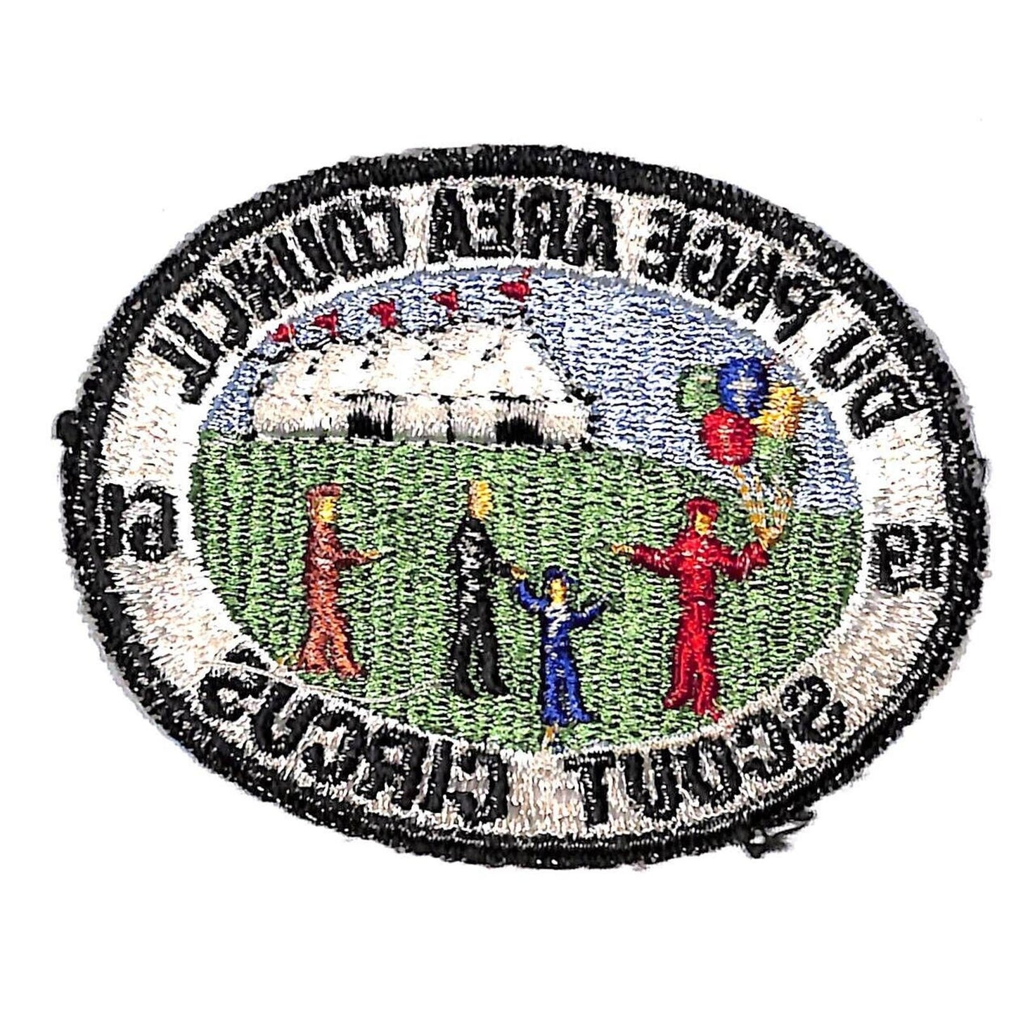 BSA Patch Du Page Area Council 1961 Scout Circus Big Top Balloons