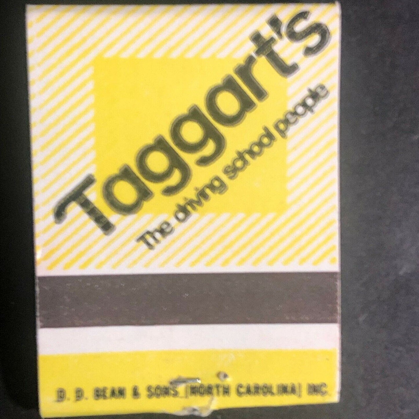 Vintage c1970's Full Matchbook "Taggart's Driving School" Mail or Call for Info