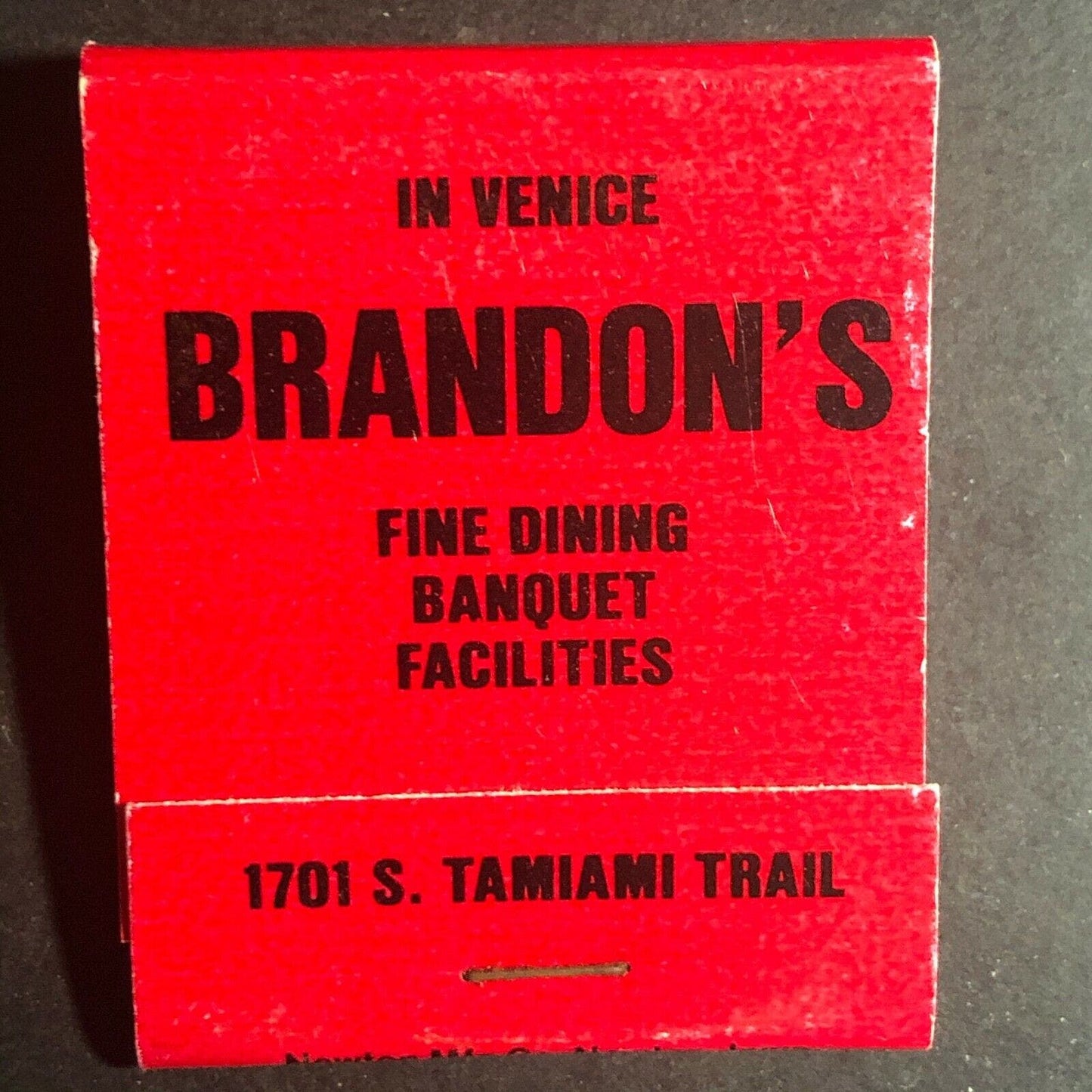 Vintage 1970's-80's Full Matchbook - Brandon's Restaurant - Venice, FL