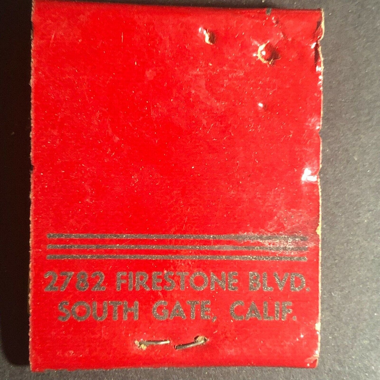 Scarce c1940's-50's Full Matchbook Marsal's Restaurant Southgate, CA