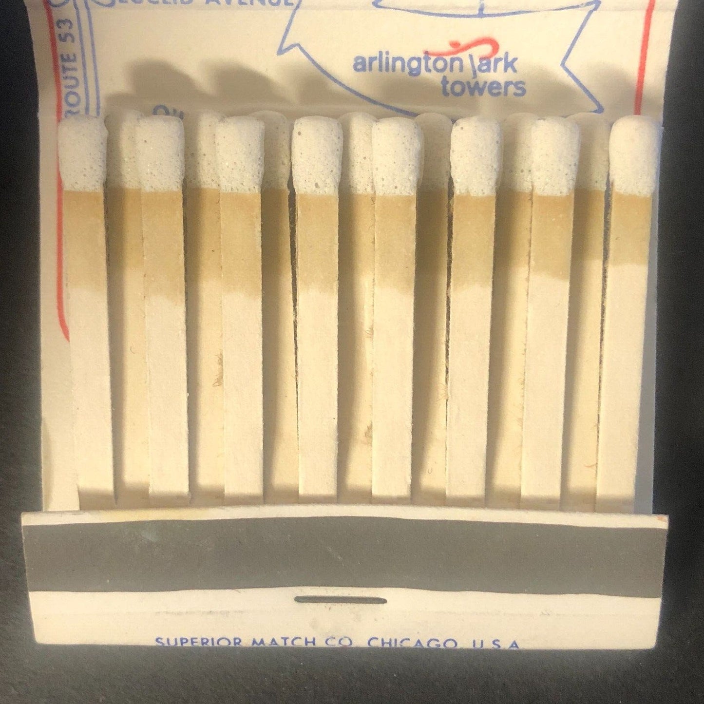 Arlington Park Towers Hotel Chicago Full Vintage Matchbook c1967-73 VGC