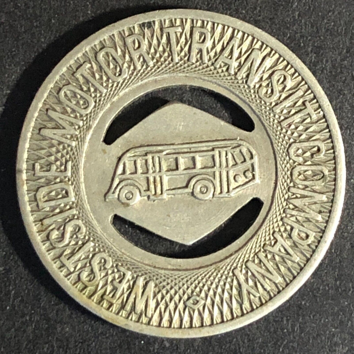 Westside Motor Transit Co. (Charleroi, PA) WM Bridge Toll Token - 23mm