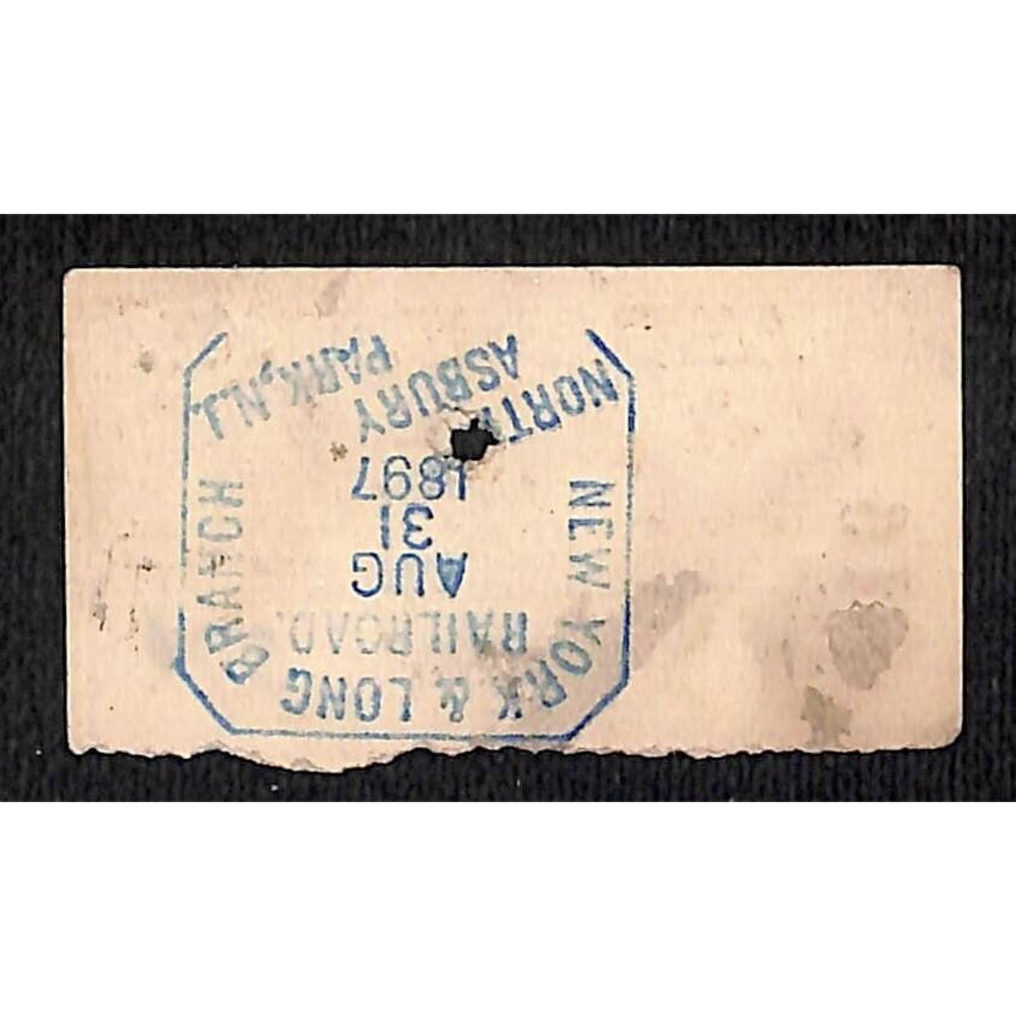New York & Long Branch Railroad 1897 Albany, NY / North Asbury Park #910