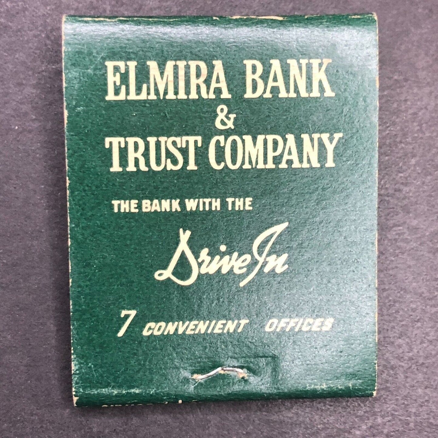 Elmira Bank & Trust Company NY Full Matchbook c1950's Scarce VGC