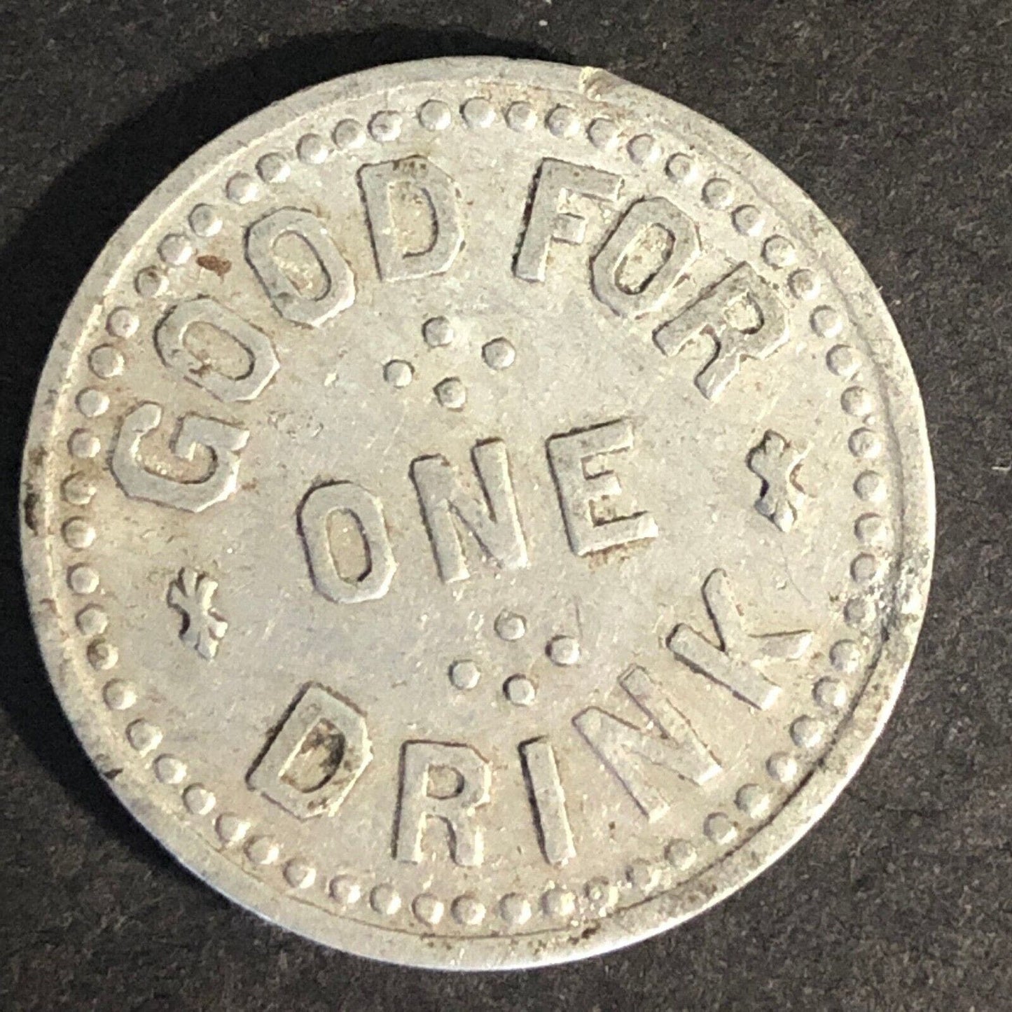 H.T. Monogram Good For One Drink Aluminum Maverick / Unknown Token 24mm