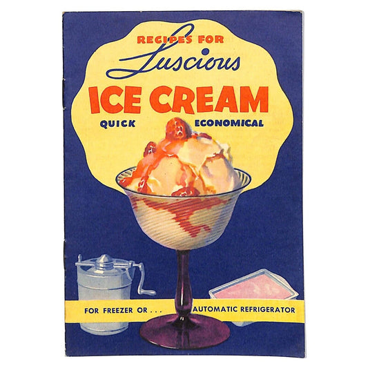 Jell-O Ice Cream Powder Recipe Booklet 1935 7pp VGC Scarce