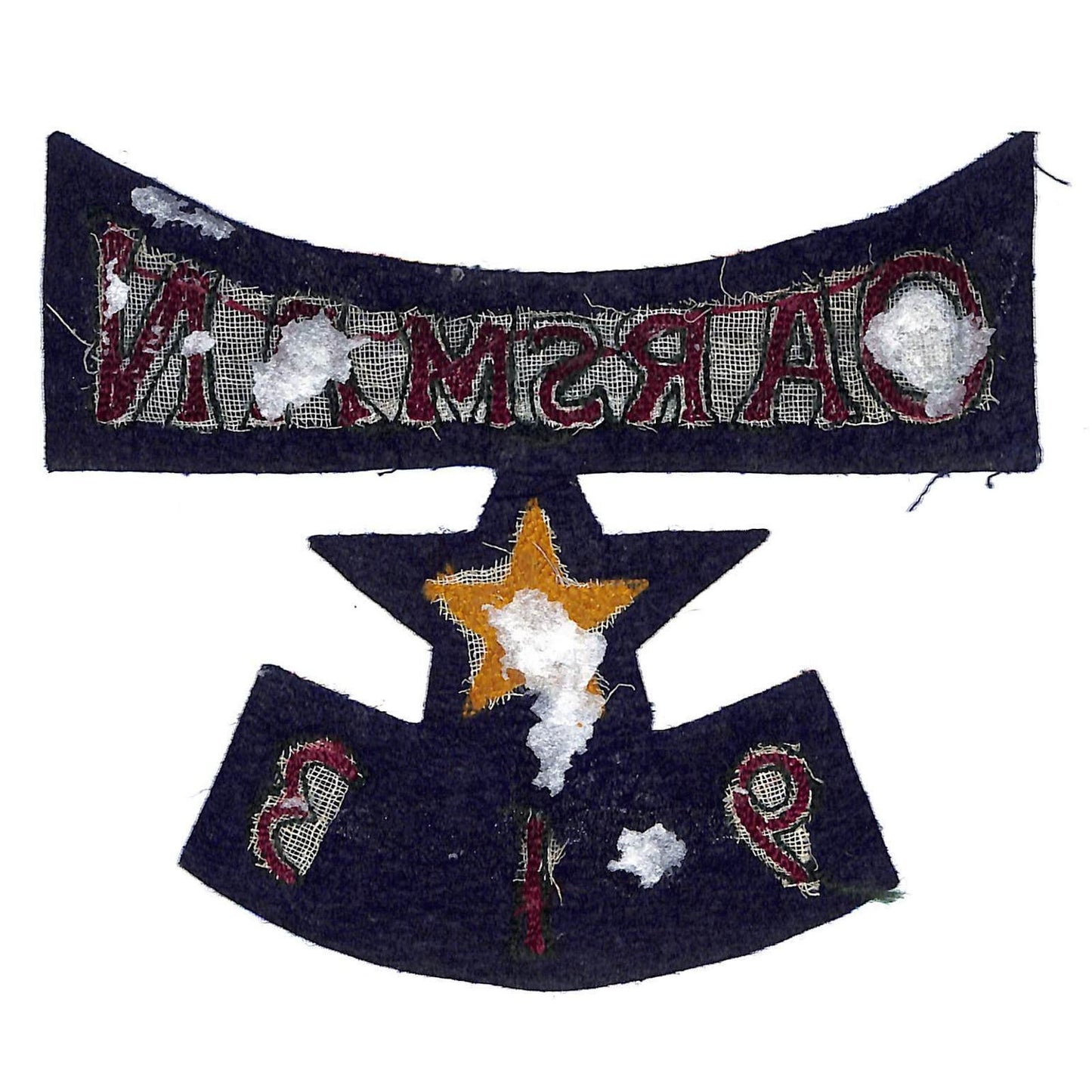 Oarsman 913 Vintage Embroidered Large Jacket Patch