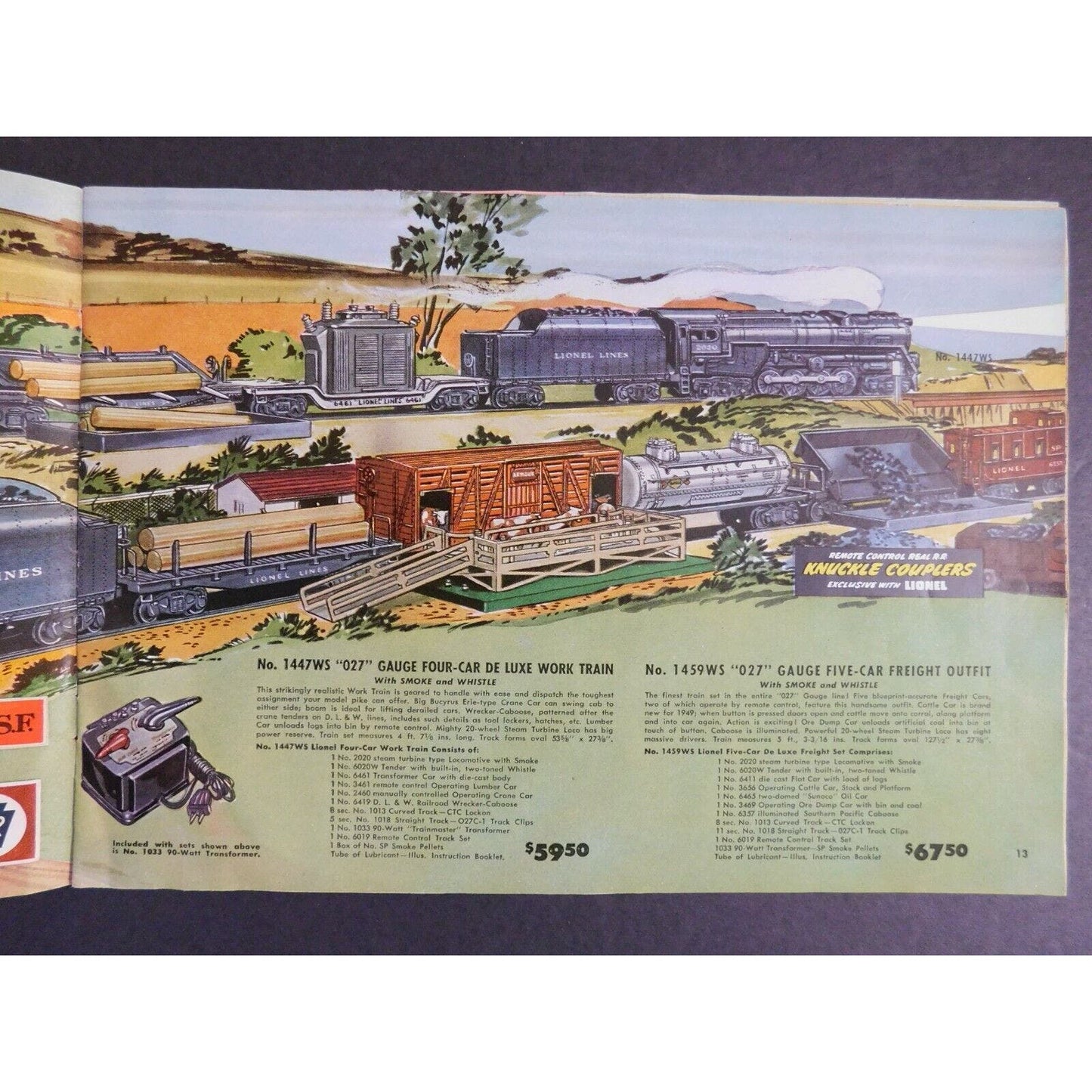 Original 1949 Lionel Electric Trains Catalog 40pgs.No Cover- Gary Nelson Coll.