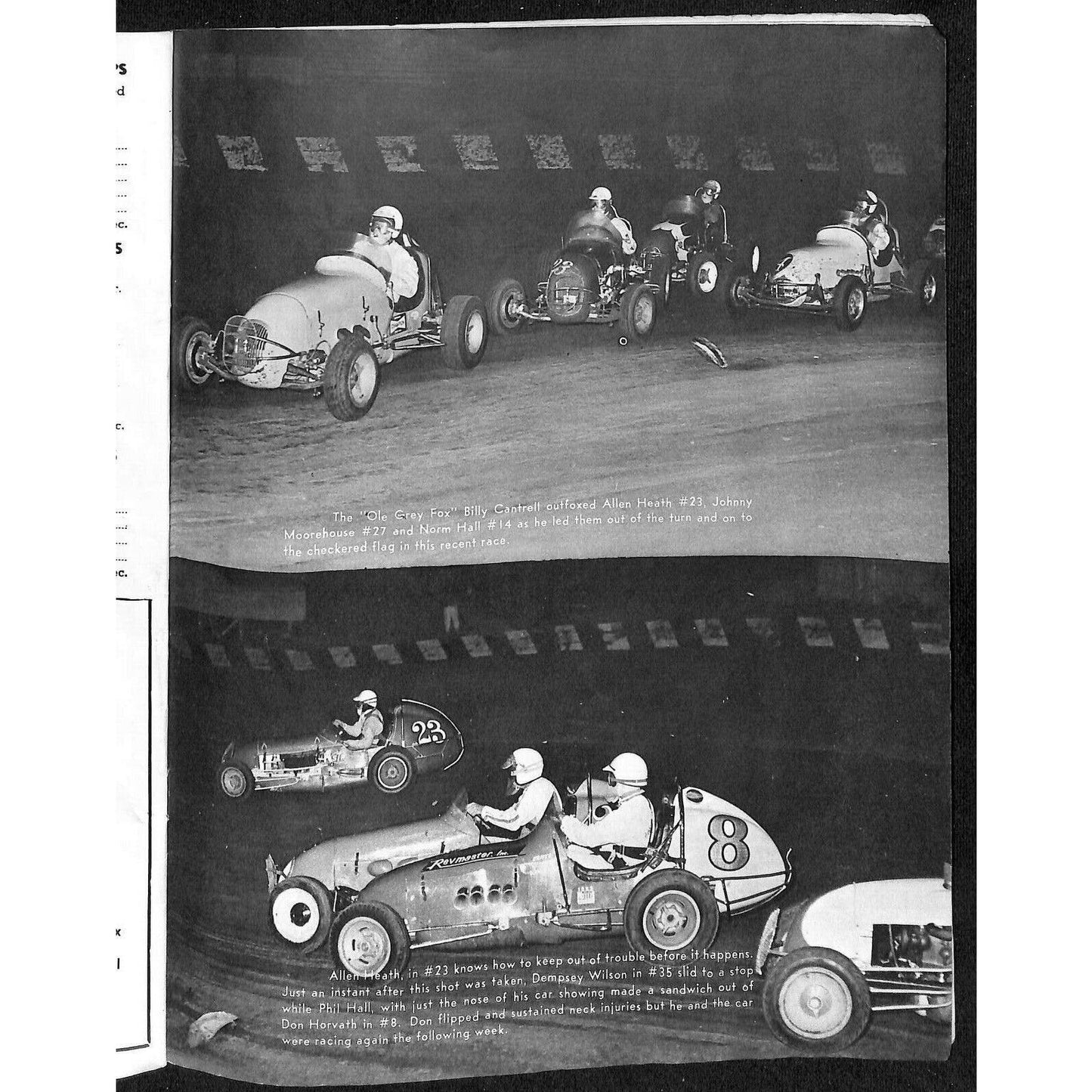 Scarce 1963 USAC National Championship Midget Races Program 20 pp. Cut Cover