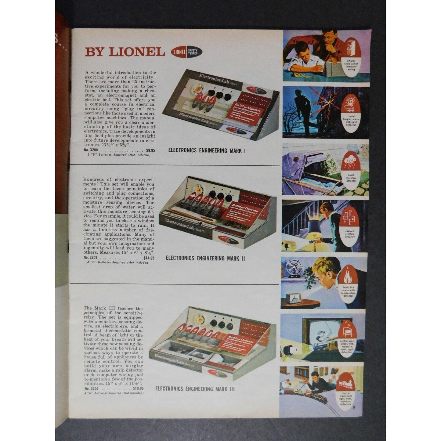 Original 1961 Lionel Porter Science Lines Catalog 71pgs EXC Gary Nelson Coll.