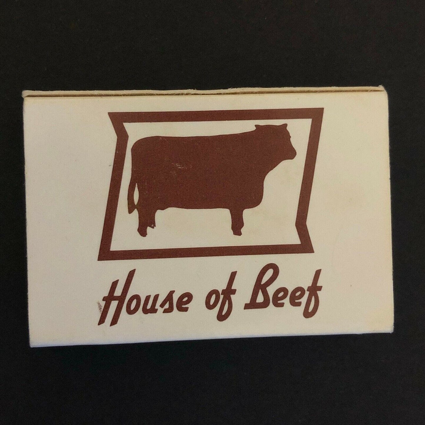 c1980's Wooden Matchboxes Matchbooks House of Beef" Restaurant Orlando, FL