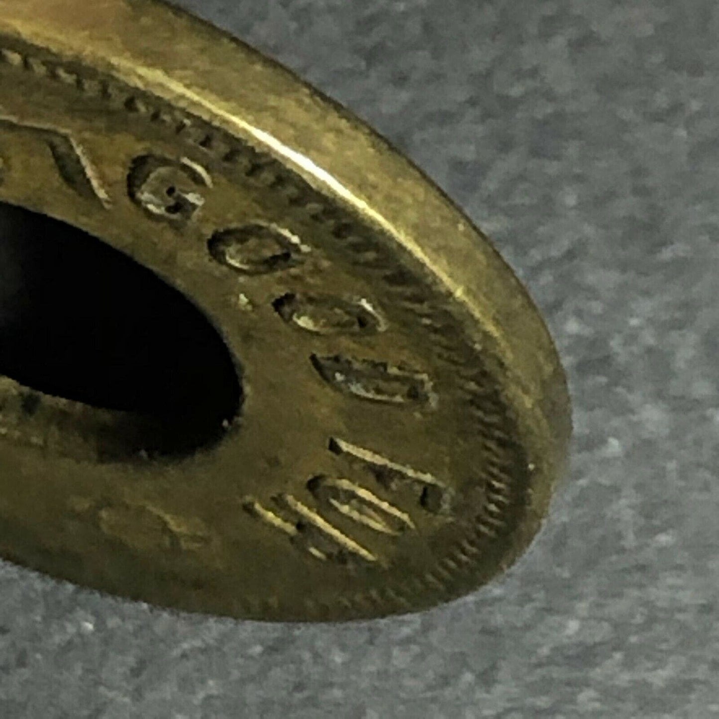 21mm c1914 Brass Western Canada Novelty Good for 5 Cents in Trade Donut Token