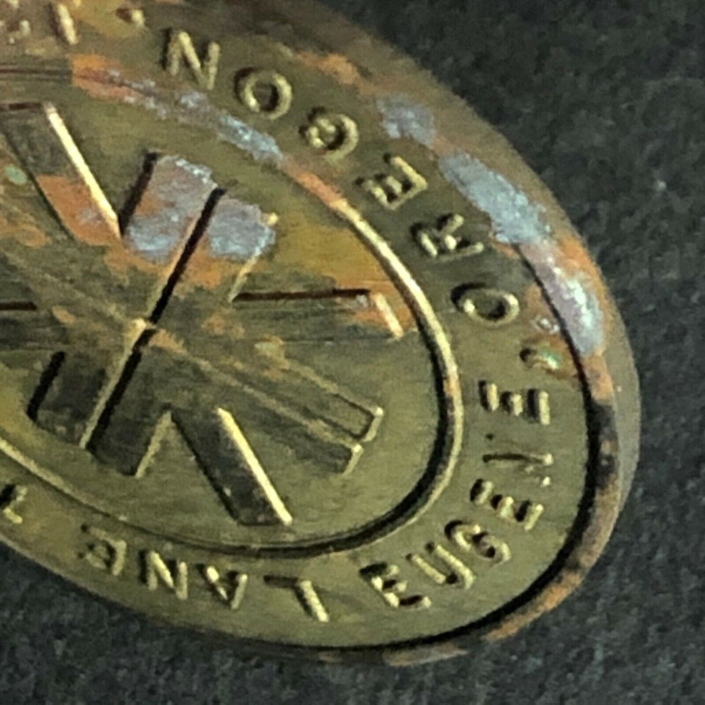 Vintage Lane Transit District Eugene ORE G/F One Fare Transit Token - 22.75mm