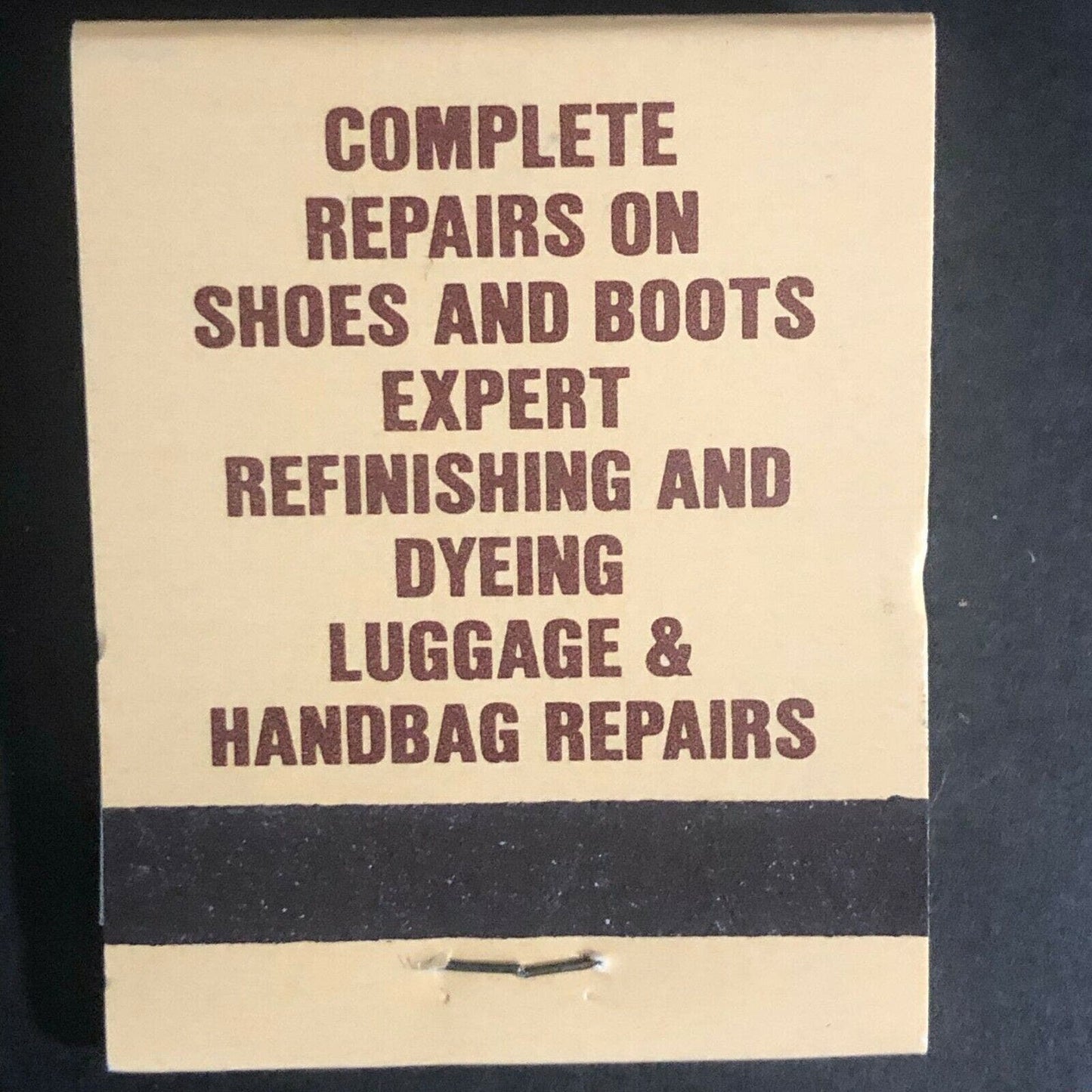 Vintage c1970's-80's Full Matchbook "Philip's Shoe Clinic" Glenview, IL