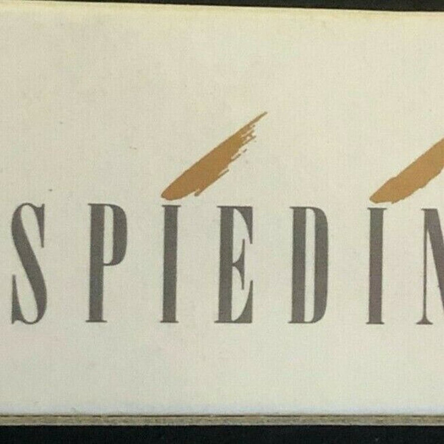 c1980's Wooden Matchbox Matchbook - Spiedini Restaurant Walnut Creek, CA