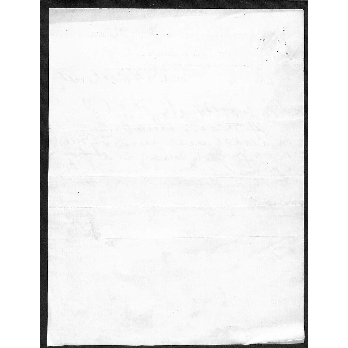 Chicago Rock Island & Pacific Railway 1884 Freight Receipt Letterhead