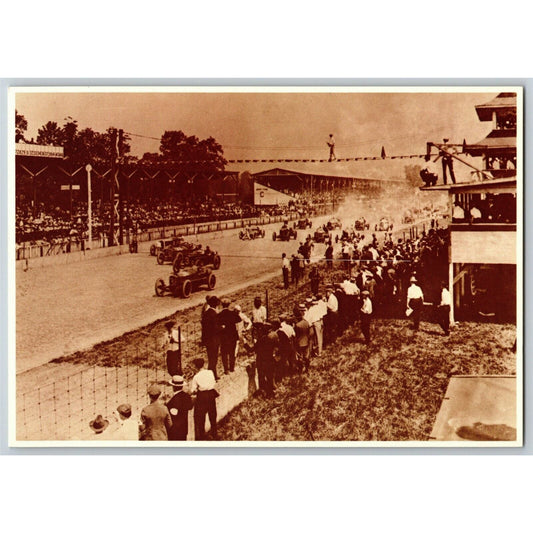 1980 Indy 500 1919 Start Reprint Howdy Wilcox Winner NOS 4" x 5 3/4" Postcard