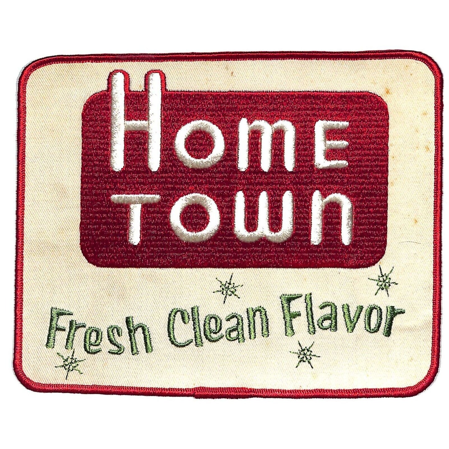 Home Town Fresh Clean Flavor Milk Large Embroidered Patch c1950's-60's Scarce