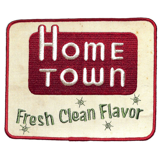 Home Town Fresh Clean Flavor Milk Large Embroidered Patch c1950's-60's Scarce