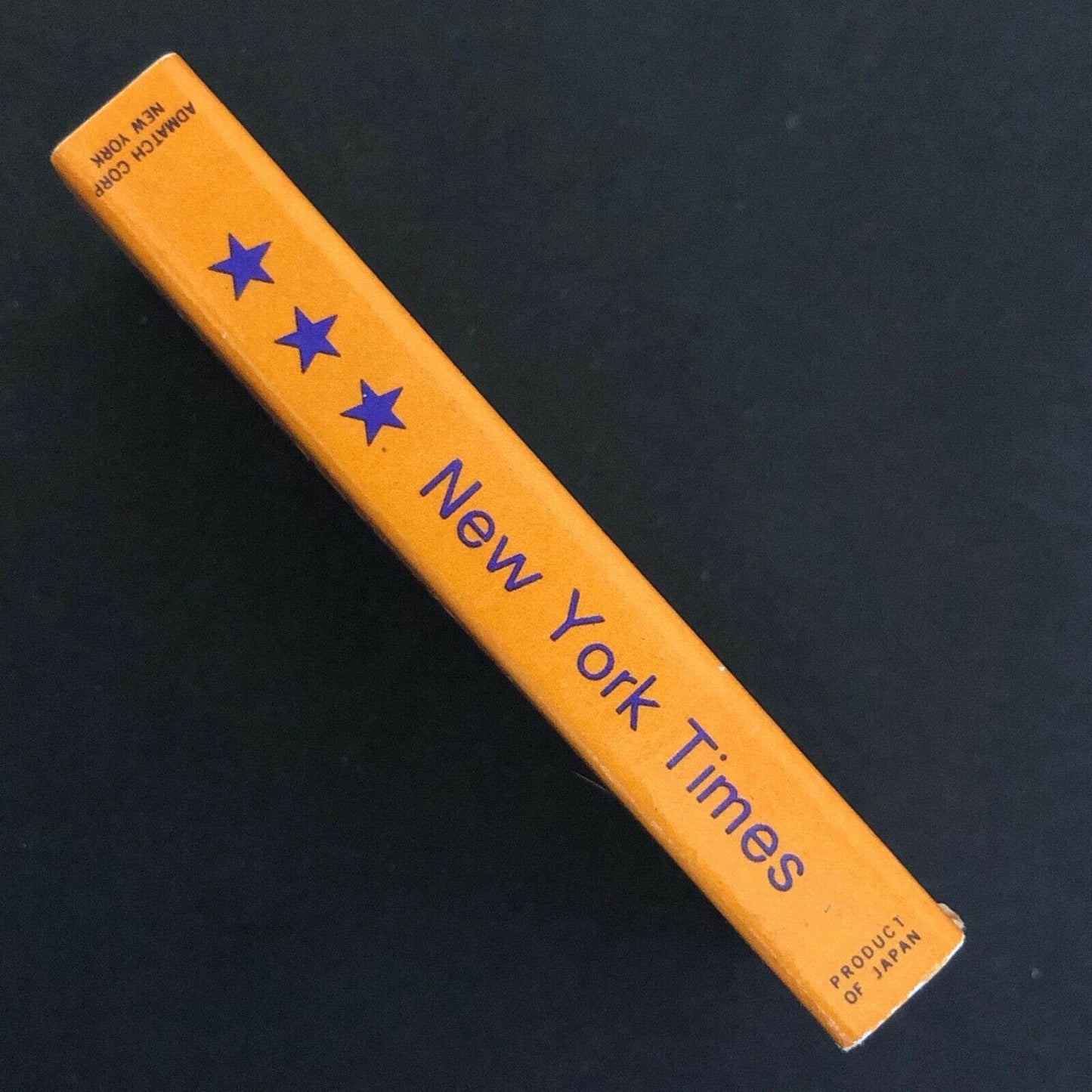 c1970's-80's Wooden Matchbox Matchbook - Angsavance Restaurant Port Chester, NY