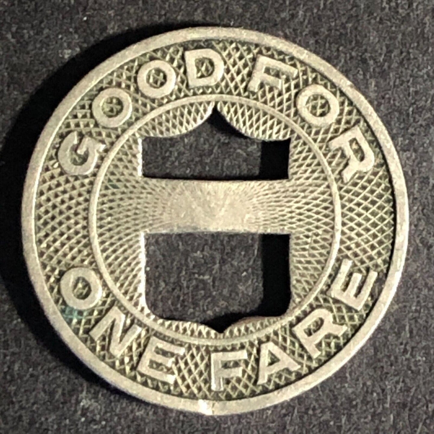 Los Angeles Transit Lines WM G/F One Fare Token Shield Cut Out 16mm