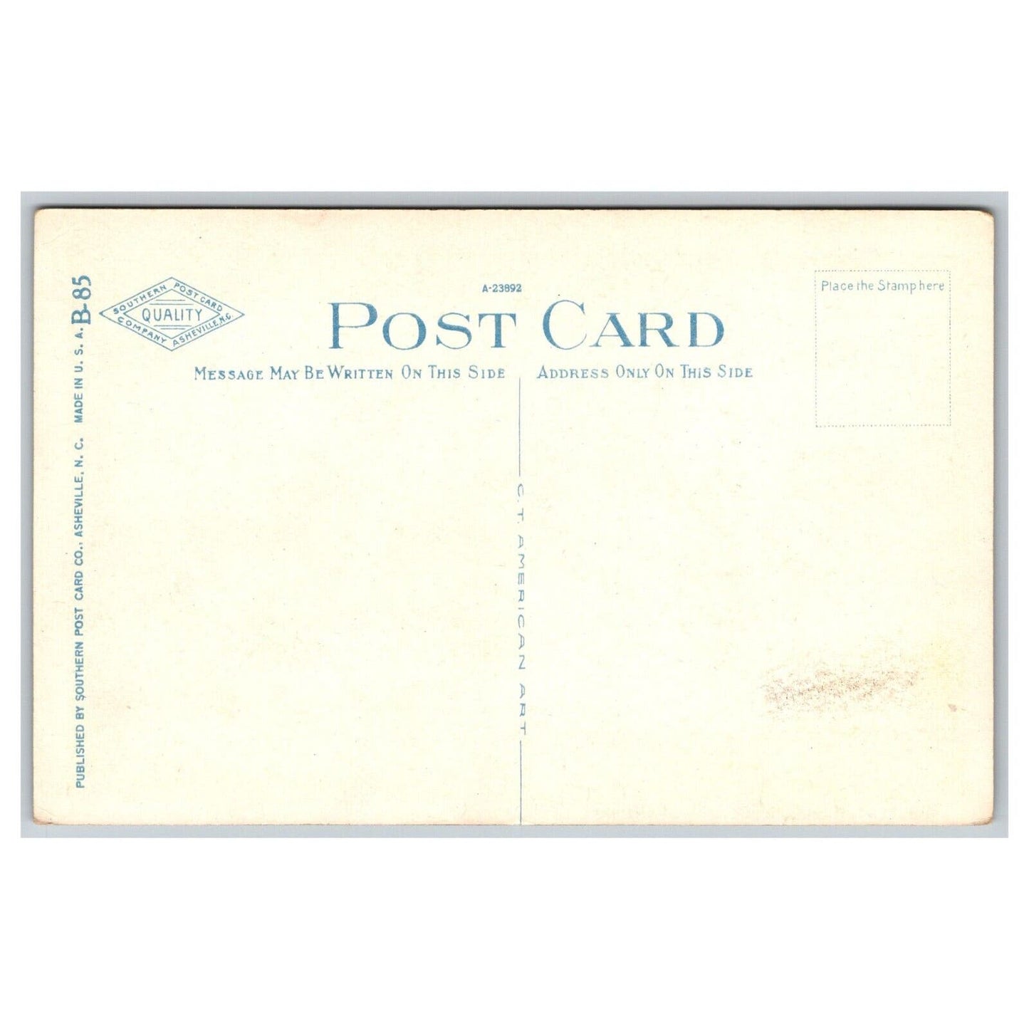 c1920's-30's "Double Tunnel" In the Land of the Sky Postcard Railroad NP VGC